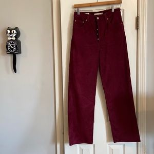 Levi’s ribcage straight ankle cords - tall